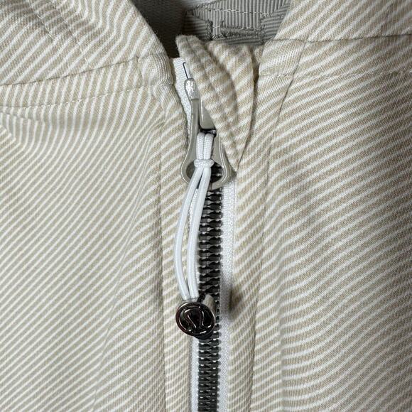 Lululemon Rollin with my Omies Hoodie Size 10 Mojave Tan Terry Back Vented - Picture 6 of 12